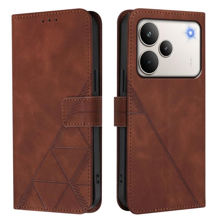 Crossbody 3D Embossed Flip Leather Phone Case, For Realme 16T 5G Global, For Realme C85 5G / 15X 5G India, For Realme 16 Pro+ 5G Global, For Realme 16 Pro 5G Global, For Realme P4X 5G, For Realme C71 4G India, For Realme P4 Pro 5G, For Realme P4 5G    ...