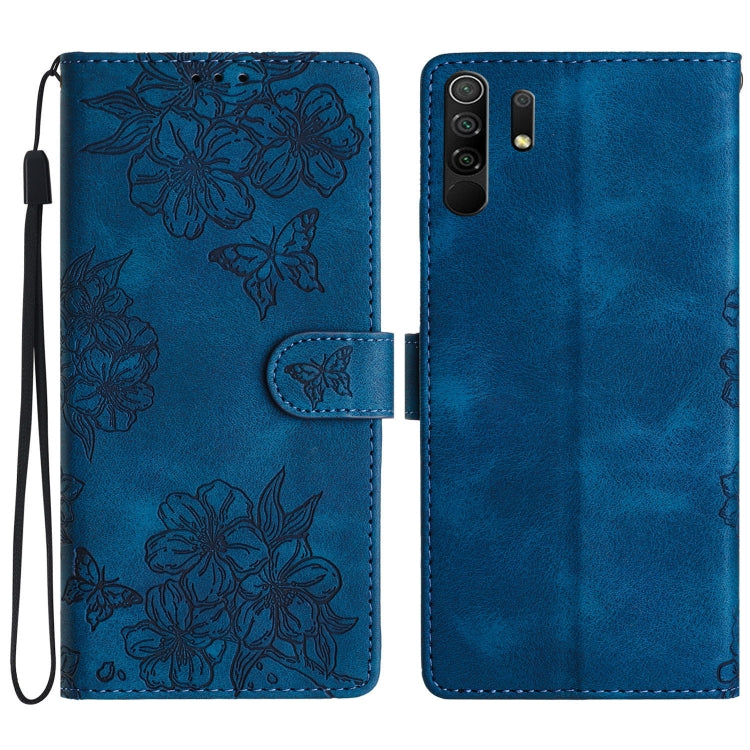 Cherry Blossom Butterfly Skin Feel Embossed PU Phone Case, For Xiaomi Redmi 10, For Xiaomi Redmi Note 10 5G, For Xiaomi Redmi Note 10S, For Xiaomi Redmi Note 10 Pro Max, For Xiaomi Redmi Note 10 Pro, For Xiaomi Redmi Note 10 4G                         ...