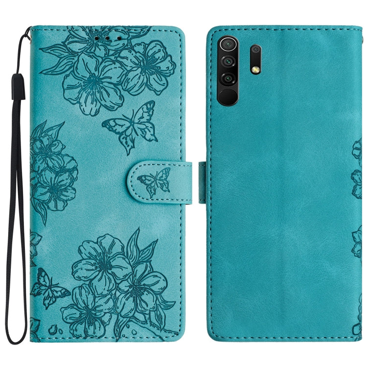 Cherry Blossom Butterfly Skin Feel Embossed PU Phone Case, For Xiaomi Redmi 10, For Xiaomi Redmi Note 10 5G, For Xiaomi Redmi Note 10S, For Xiaomi Redmi Note 10 Pro Max, For Xiaomi Redmi Note 10 Pro, For Xiaomi Redmi Note 10 4G                         ...