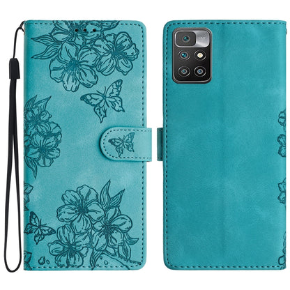Cherry Blossom Butterfly Skin Feel Embossed PU Phone Case, For Xiaomi Redmi 13C 4G Global, For Xiaomi Redmi 12, For Xiaomi Redmi Note 12S, For Xiaomi Redmi Note 12 Global, For Xiaomi Redmi Note 12 Pro Global, For Xiaomi Redmi A1                        ...