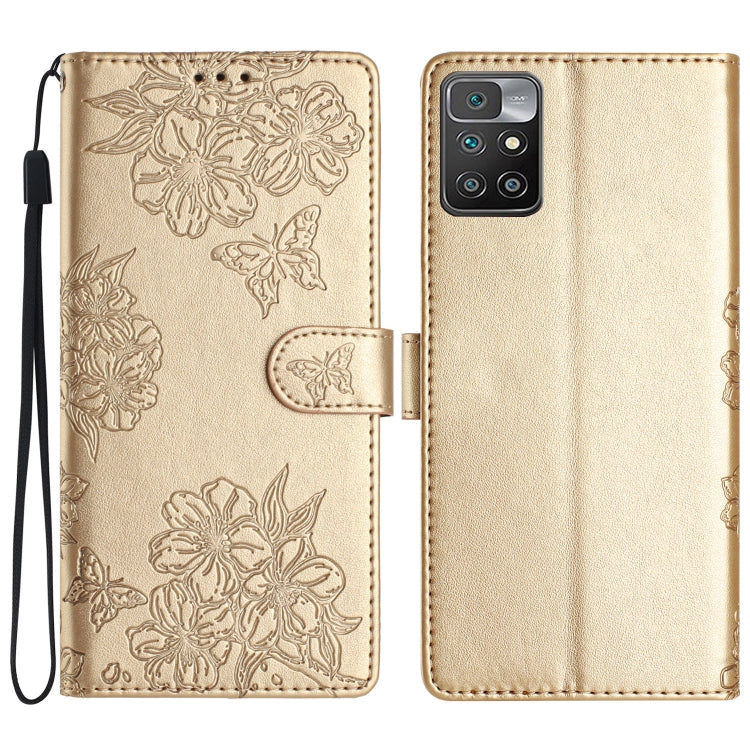 Cherry Blossom Butterfly Skin Feel Embossed PU Phone Case, For Xiaomi Redmi 13C 4G Global, For Xiaomi Redmi 12, For Xiaomi Redmi Note 12S, For Xiaomi Redmi Note 12 Global, For Xiaomi Redmi Note 12 Pro Global, For Xiaomi Redmi A1                        ...
