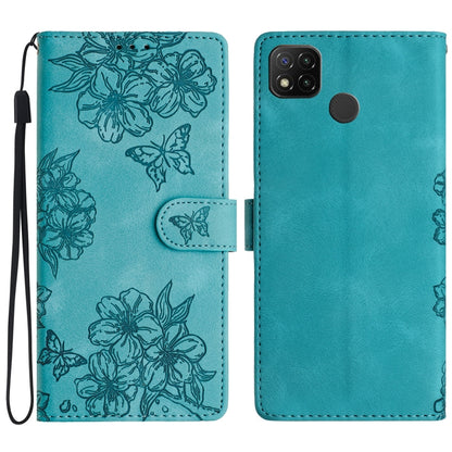 Cherry Blossom Butterfly Skin Feel Embossed PU Phone Case, For Xiaomi Redmi 13C 4G Global, For Xiaomi Redmi 12, For Xiaomi Redmi Note 12S, For Xiaomi Redmi Note 12 Global, For Xiaomi Redmi Note 12 Pro Global, For Xiaomi Redmi A1                        ...