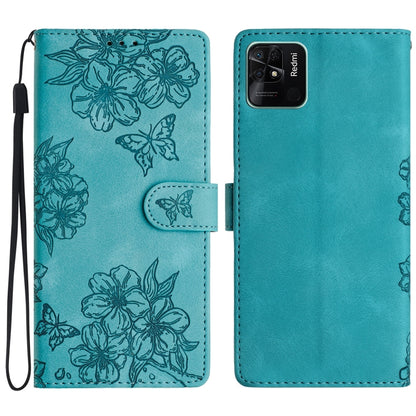 Cherry Blossom Butterfly Skin Feel Embossed PU Phone Case, For Xiaomi Redmi 13C 4G Global, For Xiaomi Redmi 12, For Xiaomi Redmi Note 12S, For Xiaomi Redmi Note 12 Global, For Xiaomi Redmi Note 12 Pro Global, For Xiaomi Redmi A1                        ...