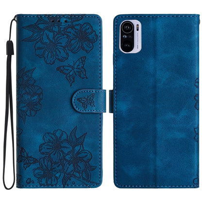 Cherry Blossom Butterfly Skin Feel Embossed PU Phone Case, For Xiaomi Redmi 10, For Xiaomi Redmi Note 10 5G, For Xiaomi Redmi Note 10S, For Xiaomi Redmi Note 10 Pro Max, For Xiaomi Redmi Note 10 Pro, For Xiaomi Redmi Note 10 4G                         ...