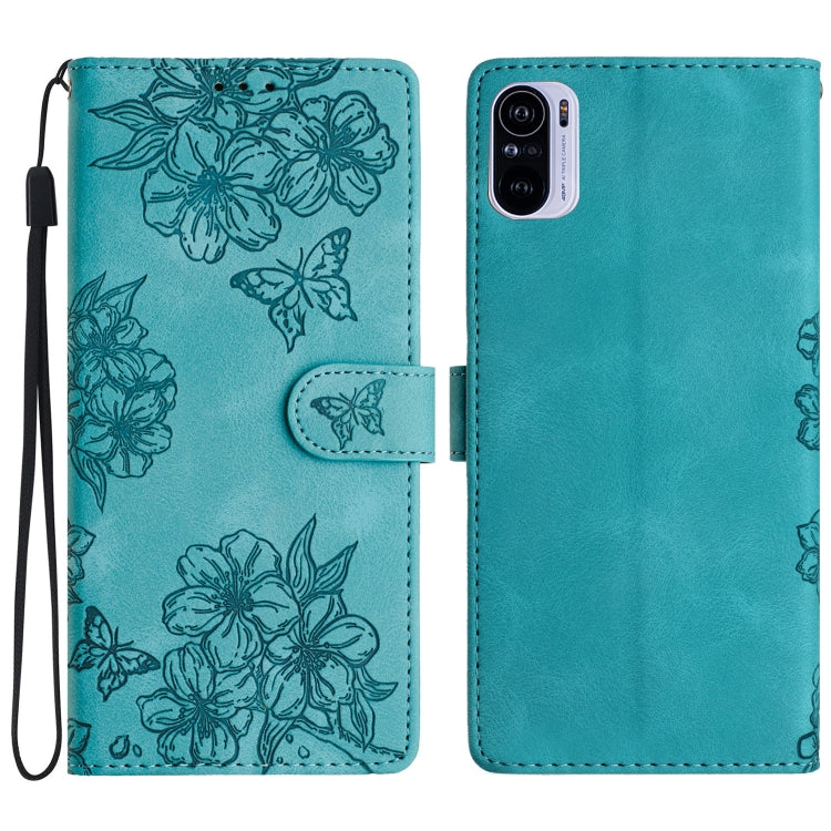 Cherry Blossom Butterfly Skin Feel Embossed PU Phone Case, For Xiaomi Redmi 10, For Xiaomi Redmi Note 10 5G, For Xiaomi Redmi Note 10S, For Xiaomi Redmi Note 10 Pro Max, For Xiaomi Redmi Note 10 Pro, For Xiaomi Redmi Note 10 4G                         ...