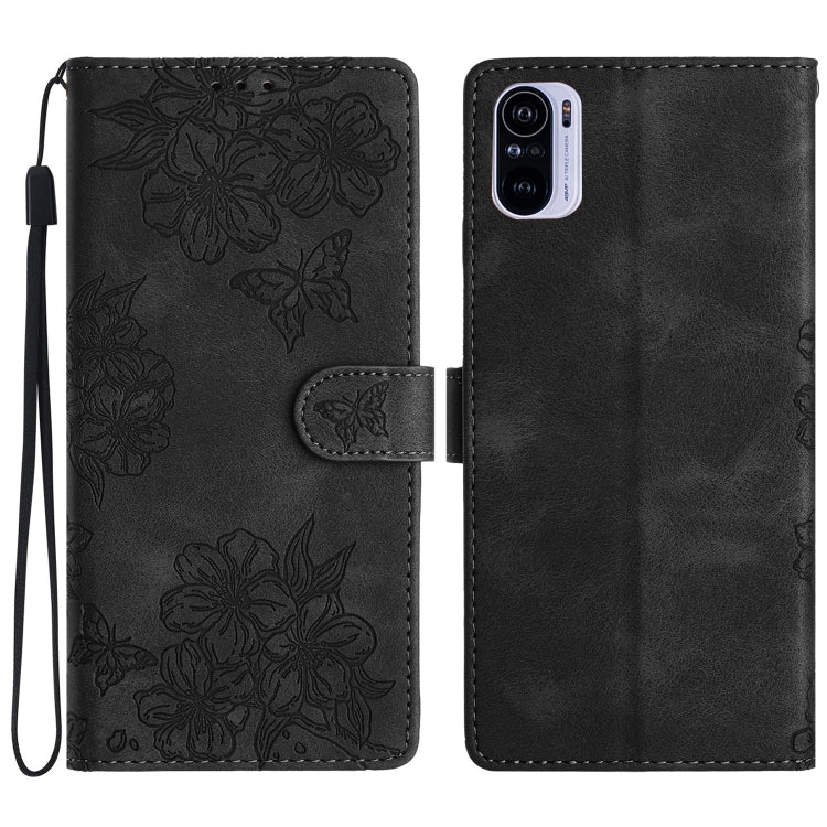 Cherry Blossom Butterfly Skin Feel Embossed PU Phone Case, For Xiaomi Redmi 10, For Xiaomi Redmi Note 10 5G, For Xiaomi Redmi Note 10S, For Xiaomi Redmi Note 10 Pro Max, For Xiaomi Redmi Note 10 Pro, For Xiaomi Redmi Note 10 4G                         ...