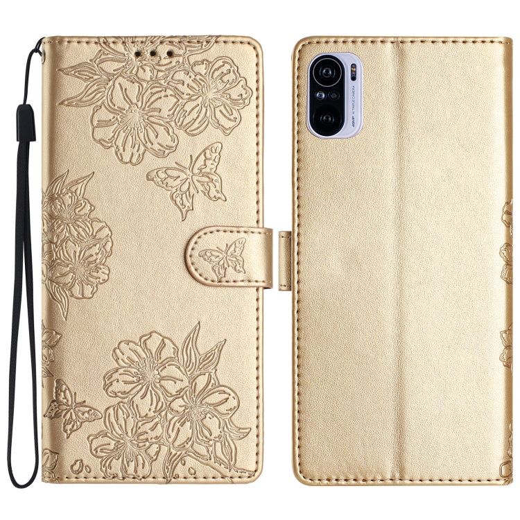 Cherry Blossom Butterfly Skin Feel Embossed PU Phone Case, For Xiaomi Redmi 10, For Xiaomi Redmi Note 10 5G, For Xiaomi Redmi Note 10S, For Xiaomi Redmi Note 10 Pro Max, For Xiaomi Redmi Note 10 Pro, For Xiaomi Redmi Note 10 4G                         ...