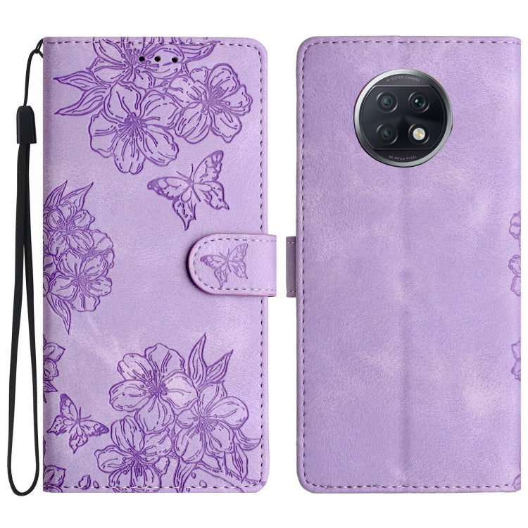 Cherry Blossom Butterfly Skin Feel Embossed PU Phone Case, For Xiaomi Redmi 10, For Xiaomi Redmi Note 10 5G, For Xiaomi Redmi Note 10S, For Xiaomi Redmi Note 10 Pro Max, For Xiaomi Redmi Note 10 Pro, For Xiaomi Redmi Note 10 4G                         ...