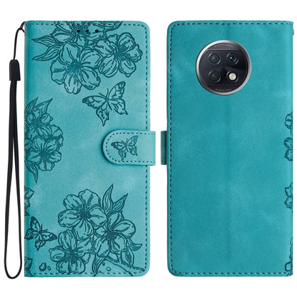Cherry Blossom Butterfly Skin Feel Embossed PU Phone Case, For Xiaomi Redmi 10, For Xiaomi Redmi Note 10 5G, For Xiaomi Redmi Note 10S, For Xiaomi Redmi Note 10 Pro Max, For Xiaomi Redmi Note 10 Pro, For Xiaomi Redmi Note 10 4G                         ...