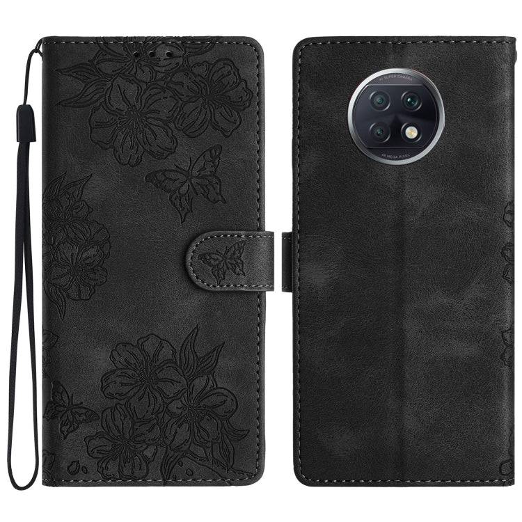 Cherry Blossom Butterfly Skin Feel Embossed PU Phone Case, For Xiaomi Redmi 10, For Xiaomi Redmi Note 10 5G, For Xiaomi Redmi Note 10S, For Xiaomi Redmi Note 10 Pro Max, For Xiaomi Redmi Note 10 Pro, For Xiaomi Redmi Note 10 4G                         ...