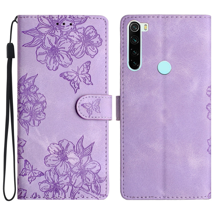 Cherry Blossom Butterfly Skin Feel Embossed PU Phone Case, For Xiaomi Redmi 10, For Xiaomi Redmi Note 10 5G, For Xiaomi Redmi Note 10S, For Xiaomi Redmi Note 10 Pro Max, For Xiaomi Redmi Note 10 Pro, For Xiaomi Redmi Note 10 4G                         ...