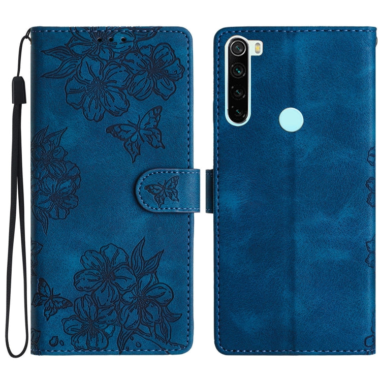 Cherry Blossom Butterfly Skin Feel Embossed PU Phone Case, For Xiaomi Redmi 10, For Xiaomi Redmi Note 10 5G, For Xiaomi Redmi Note 10S, For Xiaomi Redmi Note 10 Pro Max, For Xiaomi Redmi Note 10 Pro, For Xiaomi Redmi Note 10 4G                         ...