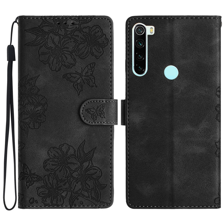 Cherry Blossom Butterfly Skin Feel Embossed PU Phone Case, For Xiaomi Redmi 10, For Xiaomi Redmi Note 10 5G, For Xiaomi Redmi Note 10S, For Xiaomi Redmi Note 10 Pro Max, For Xiaomi Redmi Note 10 Pro, For Xiaomi Redmi Note 10 4G                         ...