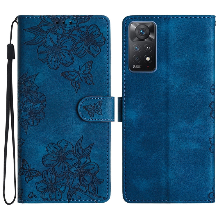 Cherry Blossom Butterfly Skin Feel Embossed PU Phone Case, For Xiaomi Redmi 13C 4G Global, For Xiaomi Redmi 12, For Xiaomi Redmi Note 12S, For Xiaomi Redmi Note 12 Global, For Xiaomi Redmi Note 12 Pro Global, For Xiaomi Redmi A1                        ...