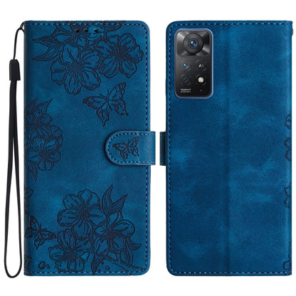 Cherry Blossom Butterfly Skin Feel Embossed PU Phone Case, For Xiaomi Redmi 13C 4G Global, For Xiaomi Redmi 12, For Xiaomi Redmi Note 12S, For Xiaomi Redmi Note 12 Global, For Xiaomi Redmi Note 12 Pro Global, For Xiaomi Redmi A1                        ...