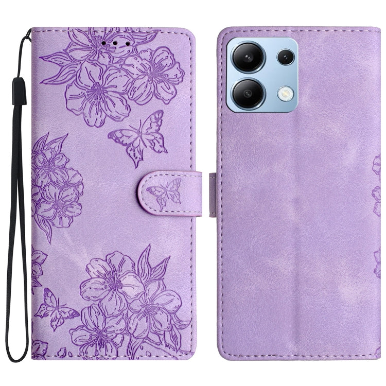 Cherry Blossom Butterfly Skin Feel Embossed PU Phone Case, For Redmi K90 Pro Max/Poco F8 Ultra, For Redmi K90/Poco F8 Pro, For Redmi 15C 5G/4G EU 173mm/Poco C85 5G, For Redmi 15 5G / 4G EU 171mm, For Redmi 15C 5G/4G Global 171mm/Poco C85 4G            ...