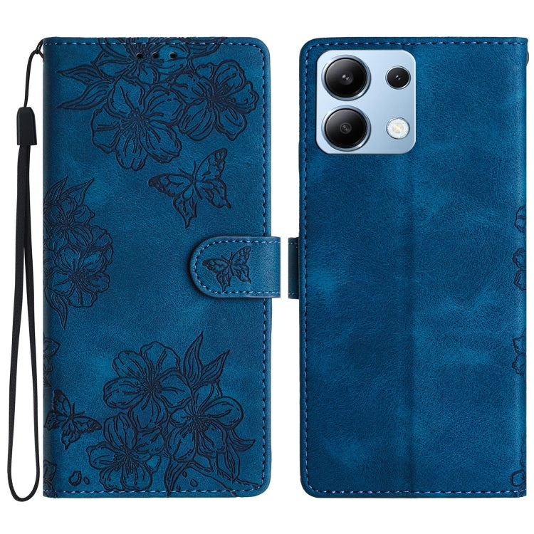 Cherry Blossom Butterfly Skin Feel Embossed PU Phone Case, For Redmi K90 Pro Max/Poco F8 Ultra, For Redmi K90/Poco F8 Pro, For Redmi 15C 5G/4G EU 173mm/Poco C85 5G, For Redmi 15 5G / 4G EU 171mm, For Redmi 15C 5G/4G Global 171mm/Poco C85 4G            ...