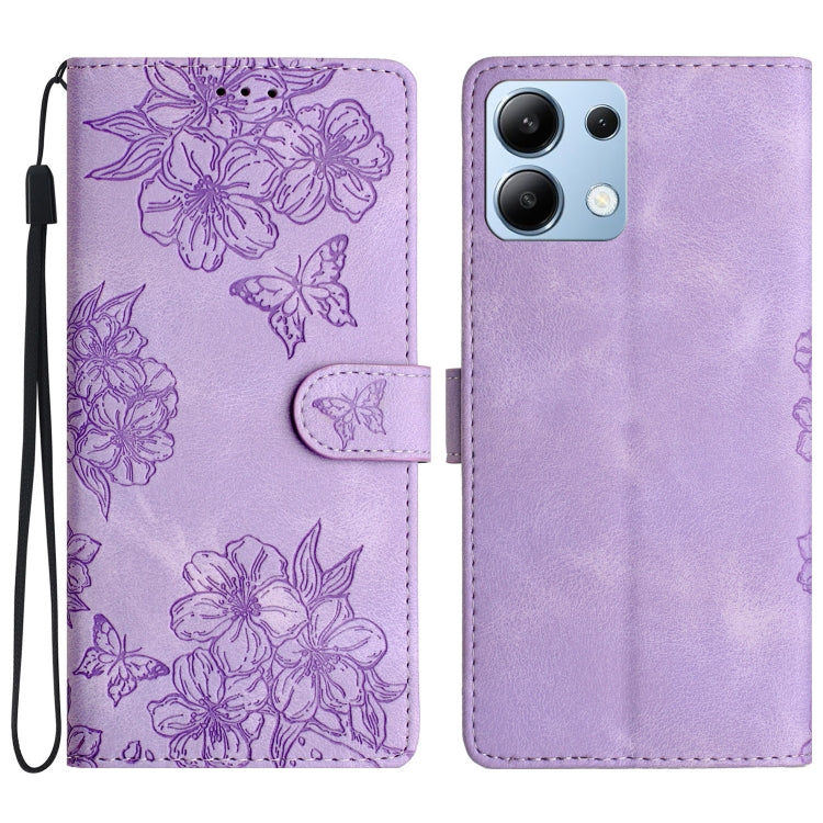 Cherry Blossom Butterfly Skin Feel Embossed PU Phone Case, For Redmi K90 Pro Max/Poco F8 Ultra, For Redmi K90/Poco F8 Pro, For Redmi 15C 5G/4G EU 173mm/Poco C85 5G, For Redmi 15 5G / 4G EU 171mm, For Redmi 15C 5G/4G Global 171mm/Poco C85 4G            ...