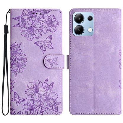 Cherry Blossom Butterfly Skin Feel Embossed PU Phone Case, For Redmi K90 Pro Max/Poco F8 Ultra, For Redmi K90/Poco F8 Pro, For Redmi 15C 5G/4G EU 173mm/Poco C85 5G, For Redmi 15 5G / 4G EU 171mm, For Redmi 15C 5G/4G Global 171mm/Poco C85 4G            ...