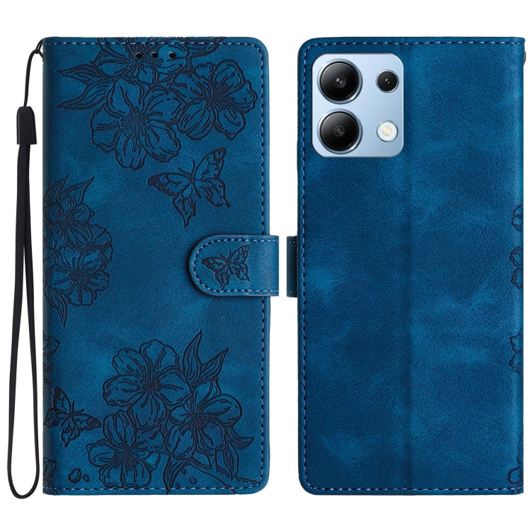 Cherry Blossom Butterfly Skin Feel Embossed PU Phone Case, For Redmi K90 Pro Max/Poco F8 Ultra, For Redmi K90/Poco F8 Pro, For Redmi 15C 5G/4G EU 173mm/Poco C85 5G, For Redmi 15 5G / 4G EU 171mm, For Redmi 15C 5G/4G Global 171mm/Poco C85 4G            ...