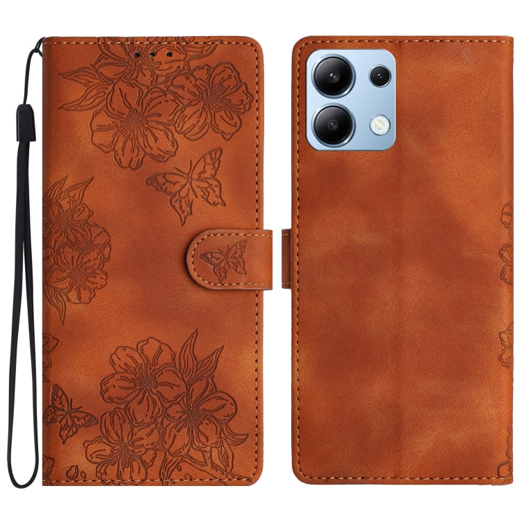 Cherry Blossom Butterfly Skin Feel Embossed PU Phone Case, For Redmi K90 Pro Max/Poco F8 Ultra, For Redmi K90/Poco F8 Pro, For Redmi 15C 5G/4G EU 173mm/Poco C85 5G, For Redmi 15 5G / 4G EU 171mm, For Redmi 15C 5G/4G Global 171mm/Poco C85 4G            ...