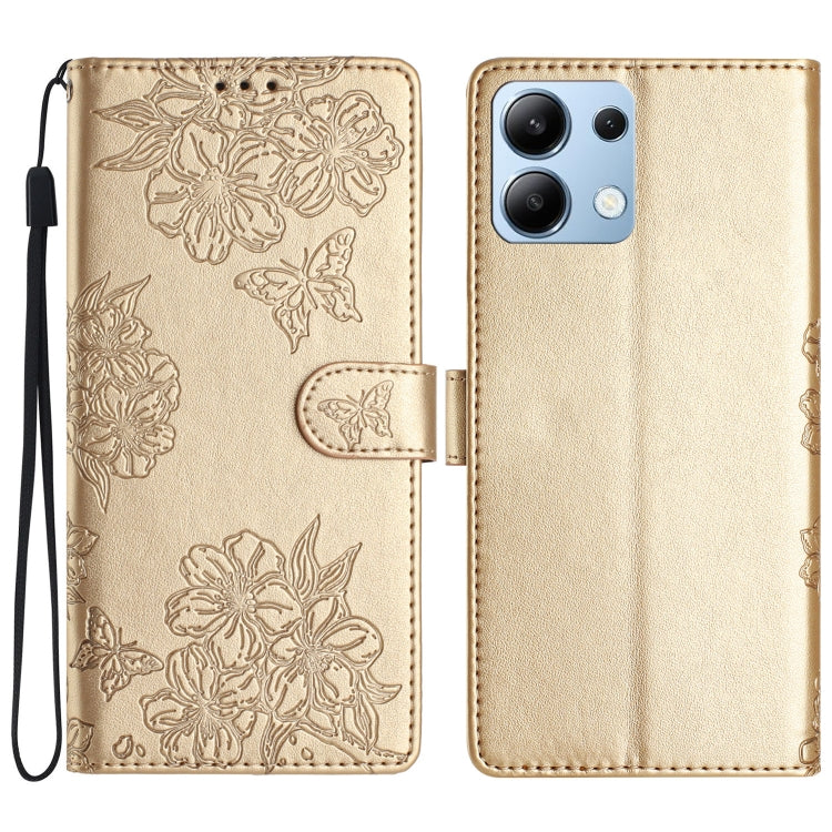 Cherry Blossom Butterfly Skin Feel Embossed PU Phone Case, For Redmi K90 Pro Max/Poco F8 Ultra, For Redmi K90/Poco F8 Pro, For Redmi 15C 5G/4G EU 173mm/Poco C85 5G, For Redmi 15 5G / 4G EU 171mm, For Redmi 15C 5G/4G Global 171mm/Poco C85 4G            ...