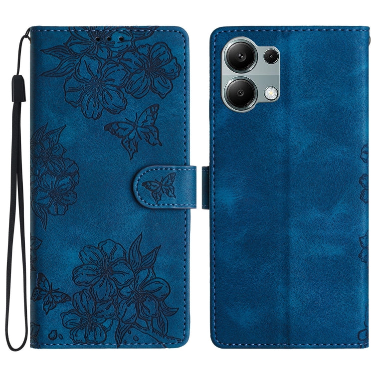 Cherry Blossom Butterfly Skin Feel Embossed PU Phone Case, For Redmi K90 Pro Max/Poco F8 Ultra, For Redmi K90/Poco F8 Pro, For Redmi 15C 5G/4G EU 173mm/Poco C85 5G, For Redmi 15 5G / 4G EU 171mm, For Redmi 15C 5G/4G Global 171mm/Poco C85 4G            ...