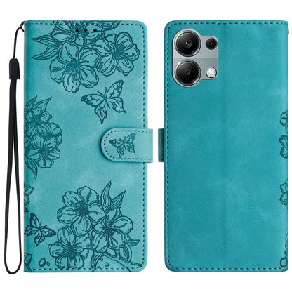 Cherry Blossom Butterfly Skin Feel Embossed PU Phone Case, For Redmi K90 Pro Max/Poco F8 Ultra, For Redmi K90/Poco F8 Pro, For Redmi 15C 5G/4G EU 173mm/Poco C85 5G, For Redmi 15 5G / 4G EU 171mm, For Redmi 15C 5G/4G Global 171mm/Poco C85 4G            ...