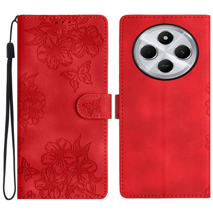 Cherry Blossom Butterfly Skin Feel Embossed PU Phone Case, For Redmi K90 Pro Max/Poco F8 Ultra, For Redmi K90/Poco F8 Pro, For Redmi 15C 5G/4G EU 173mm/Poco C85 5G, For Redmi 15 5G / 4G EU 171mm, For Redmi 15C 5G/4G Global 171mm/Poco C85 4G            ...