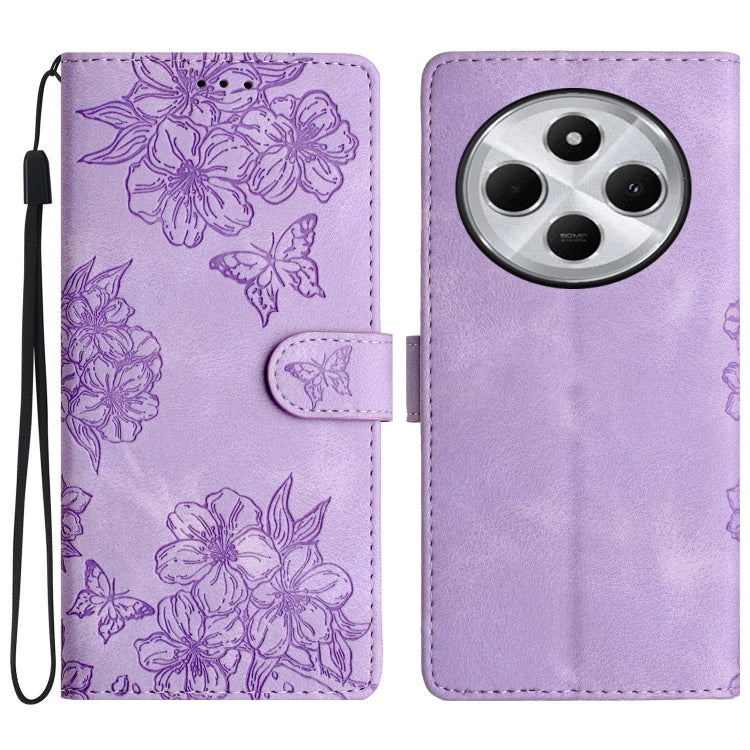 Cherry Blossom Butterfly Skin Feel Embossed PU Phone Case, For Redmi K90 Pro Max/Poco F8 Ultra, For Redmi K90/Poco F8 Pro, For Redmi 15C 5G/4G EU 173mm/Poco C85 5G, For Redmi 15 5G / 4G EU 171mm, For Redmi 15C 5G/4G Global 171mm/Poco C85 4G            ...