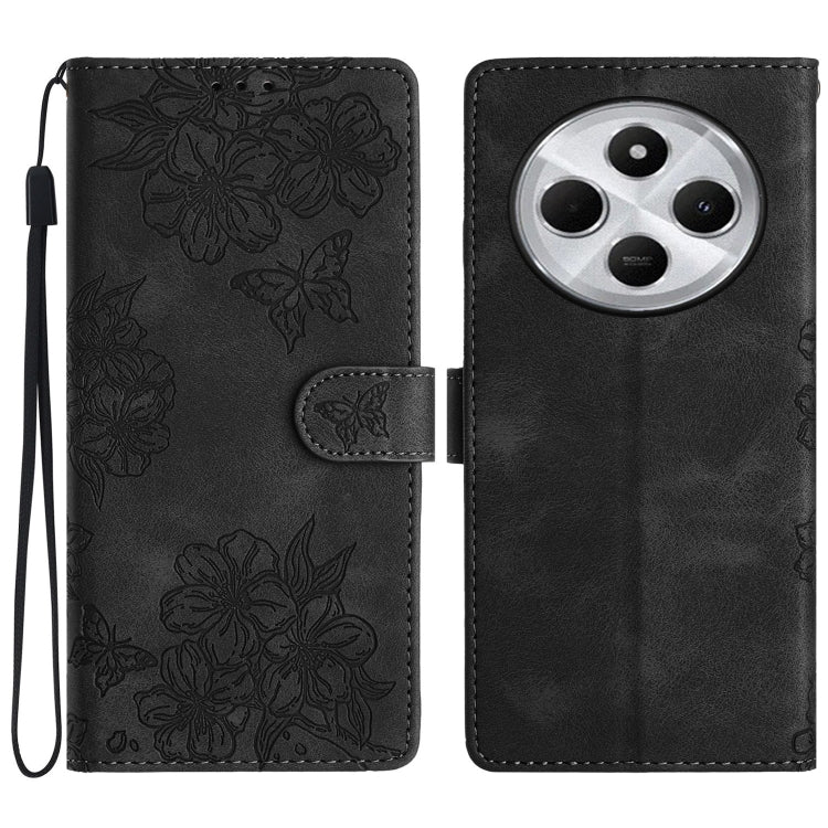 Cherry Blossom Butterfly Skin Feel Embossed PU Phone Case, For Redmi K90 Pro Max/Poco F8 Ultra, For Redmi K90/Poco F8 Pro, For Redmi 15C 5G/4G EU 173mm/Poco C85 5G, For Redmi 15 5G / 4G EU 171mm, For Redmi 15C 5G/4G Global 171mm/Poco C85 4G            ...