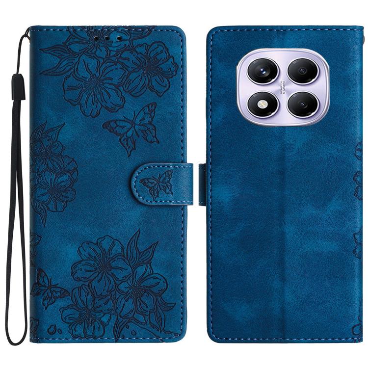 Cherry Blossom Butterfly Skin Feel Embossed PU Phone Case, For Redmi K90 Pro Max/Poco F8 Ultra, For Redmi K90/Poco F8 Pro, For Redmi 15C 5G/4G EU 173mm/Poco C85 5G, For Redmi 15 5G / 4G EU 171mm, For Redmi 15C 5G/4G Global 171mm/Poco C85 4G            ...