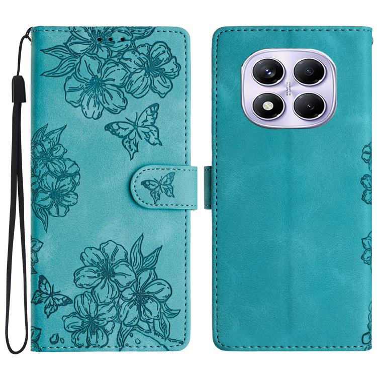 Cherry Blossom Butterfly Skin Feel Embossed PU Phone Case, For Redmi K90 Pro Max/Poco F8 Ultra, For Redmi K90/Poco F8 Pro, For Redmi 15C 5G/4G EU 173mm/Poco C85 5G, For Redmi 15 5G / 4G EU 171mm, For Redmi 15C 5G/4G Global 171mm/Poco C85 4G            ...
