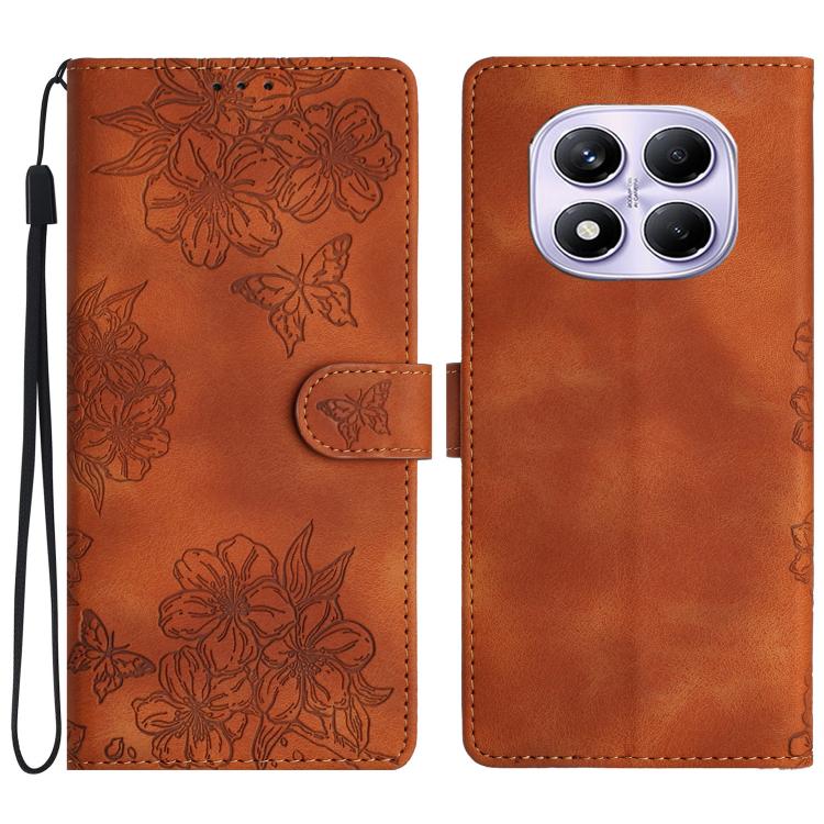 Cherry Blossom Butterfly Skin Feel Embossed PU Phone Case, For Redmi K90 Pro Max/Poco F8 Ultra, For Redmi K90/Poco F8 Pro, For Redmi 15C 5G/4G EU 173mm/Poco C85 5G, For Redmi 15 5G / 4G EU 171mm, For Redmi 15C 5G/4G Global 171mm/Poco C85 4G            ...
