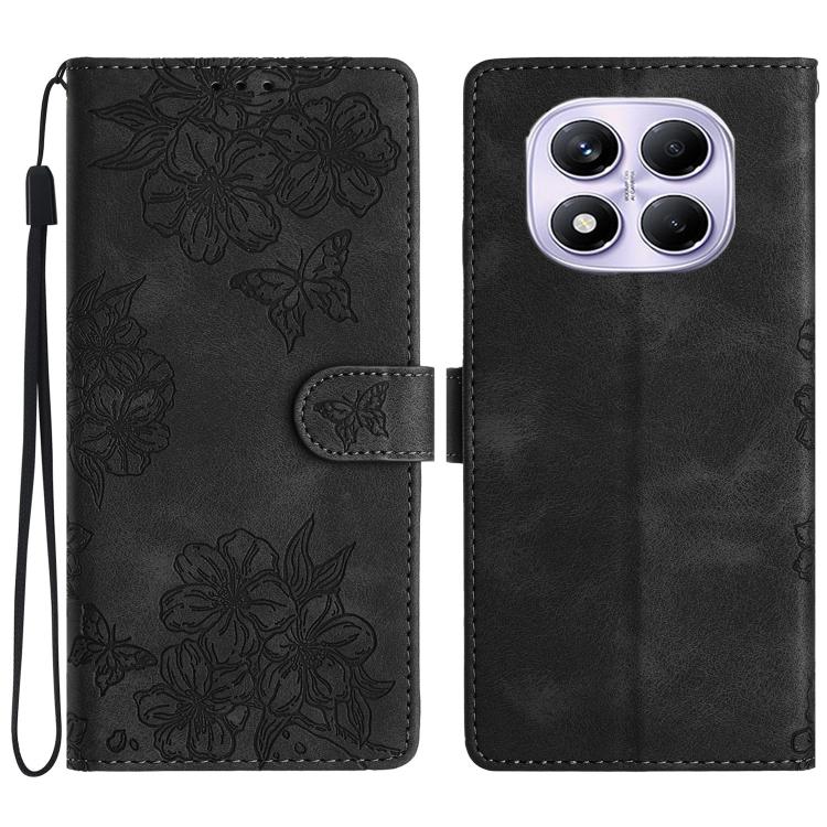 Cherry Blossom Butterfly Skin Feel Embossed PU Phone Case, For Redmi K90 Pro Max/Poco F8 Ultra, For Redmi K90/Poco F8 Pro, For Redmi 15C 5G/4G EU 173mm/Poco C85 5G, For Redmi 15 5G / 4G EU 171mm, For Redmi 15C 5G/4G Global 171mm/Poco C85 4G            ...
