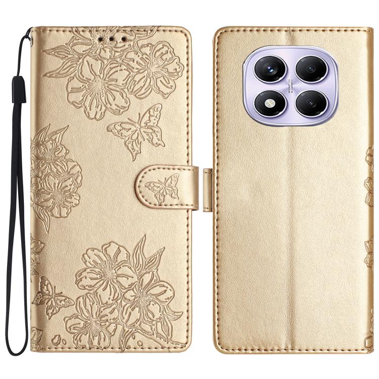 Cherry Blossom Butterfly Skin Feel Embossed PU Phone Case, For Redmi K90 Pro Max/Poco F8 Ultra, For Redmi K90/Poco F8 Pro, For Redmi 15C 5G/4G EU 173mm/Poco C85 5G, For Redmi 15 5G / 4G EU 171mm, For Redmi 15C 5G/4G Global 171mm/Poco C85 4G            ...