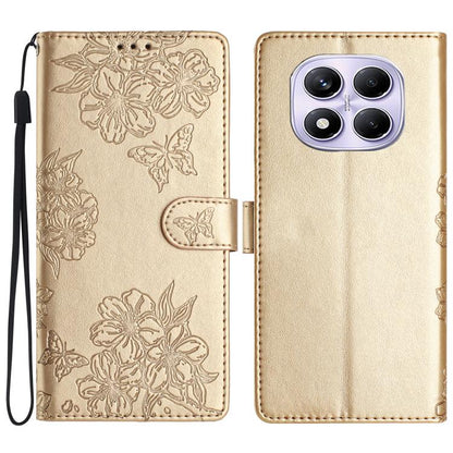 Cherry Blossom Butterfly Skin Feel Embossed PU Phone Case, For Redmi K90 Pro Max/Poco F8 Ultra, For Redmi K90/Poco F8 Pro, For Redmi 15C 5G/4G EU 173mm/Poco C85 5G, For Redmi 15 5G / 4G EU 171mm, For Redmi 15C 5G/4G Global 171mm/Poco C85 4G            ...