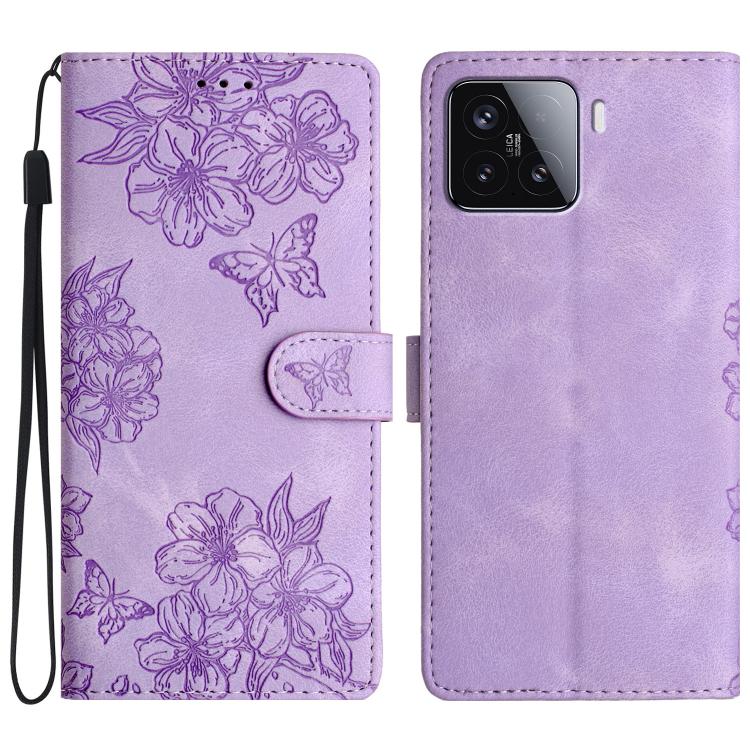 Cherry Blossom Butterfly Skin Feel Embossed PU Phone Case, For Redmi K90 Pro Max/Poco F8 Ultra, For Redmi K90/Poco F8 Pro, For Redmi 15C 5G/4G EU 173mm/Poco C85 5G, For Redmi 15 5G / 4G EU 171mm, For Redmi 15C 5G/4G Global 171mm/Poco C85 4G            ...