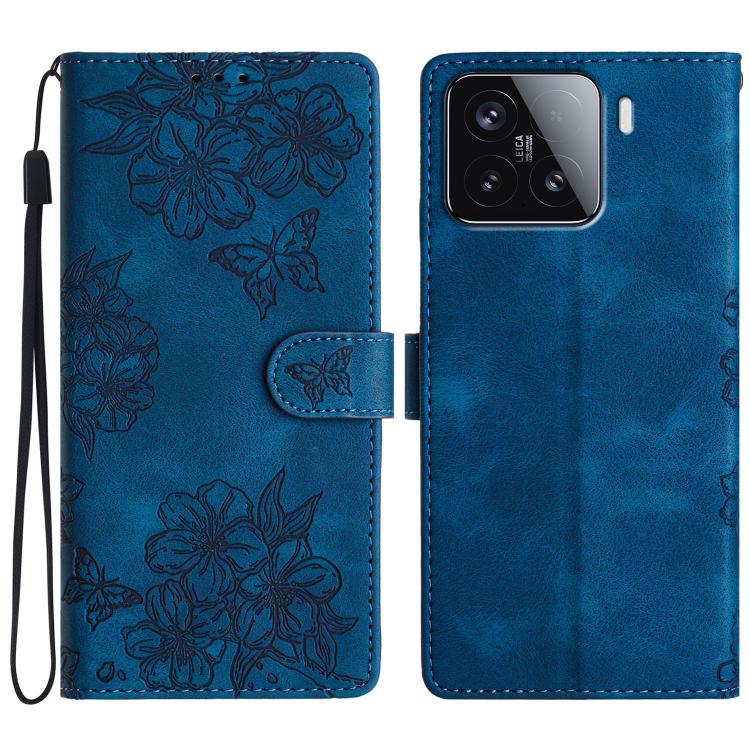 Cherry Blossom Butterfly Skin Feel Embossed PU Phone Case, For Redmi K90 Pro Max/Poco F8 Ultra, For Redmi K90/Poco F8 Pro, For Redmi 15C 5G/4G EU 173mm/Poco C85 5G, For Redmi 15 5G / 4G EU 171mm, For Redmi 15C 5G/4G Global 171mm/Poco C85 4G            ...