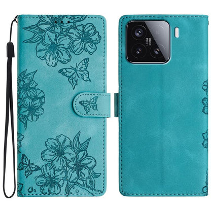 Cherry Blossom Butterfly Skin Feel Embossed PU Phone Case, For Redmi K90 Pro Max/Poco F8 Ultra, For Redmi K90/Poco F8 Pro, For Redmi 15C 5G/4G EU 173mm/Poco C85 5G, For Redmi 15 5G / 4G EU 171mm, For Redmi 15C 5G/4G Global 171mm/Poco C85 4G            ...