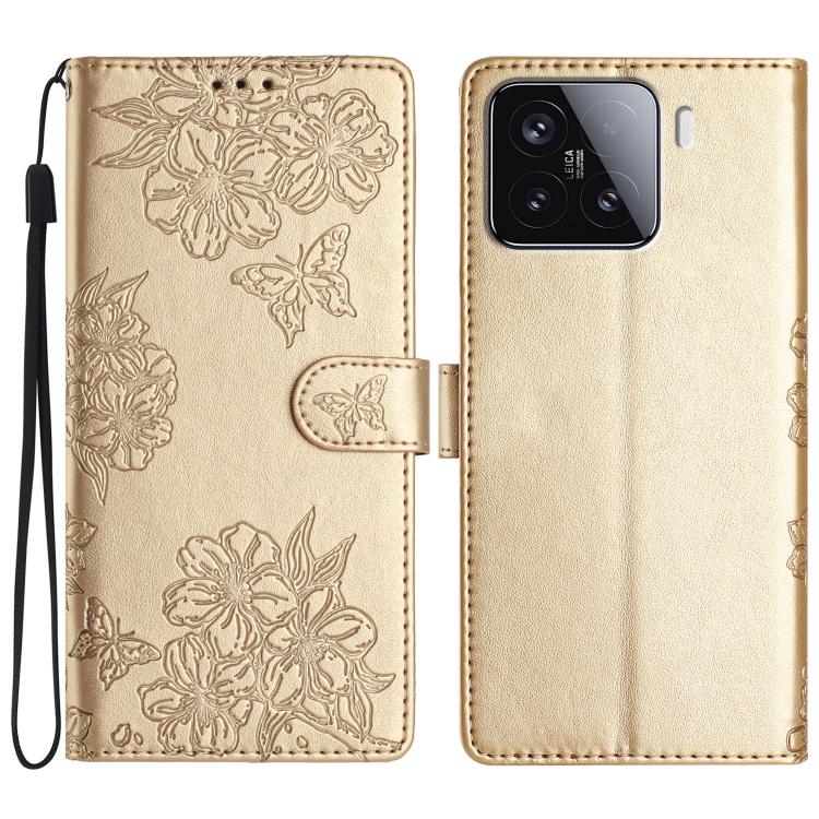 Cherry Blossom Butterfly Skin Feel Embossed PU Phone Case, For Redmi K90 Pro Max/Poco F8 Ultra, For Redmi K90/Poco F8 Pro, For Redmi 15C 5G/4G EU 173mm/Poco C85 5G, For Redmi 15 5G / 4G EU 171mm, For Redmi 15C 5G/4G Global 171mm/Poco C85 4G            ...