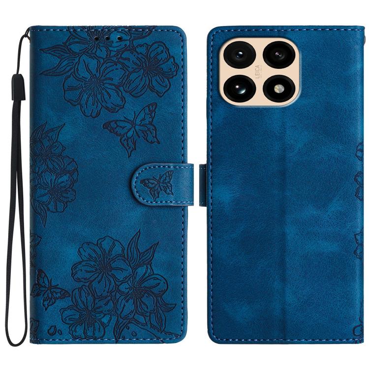Cherry Blossom Butterfly Skin Feel Embossed PU Phone Case, For Redmi K90 Pro Max/Poco F8 Ultra, For Redmi K90/Poco F8 Pro, For Redmi 15C 5G/4G EU 173mm/Poco C85 5G, For Redmi 15 5G / 4G EU 171mm, For Redmi 15C 5G/4G Global 171mm/Poco C85 4G            ...