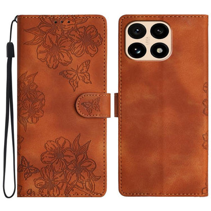 Cherry Blossom Butterfly Skin Feel Embossed PU Phone Case, For Redmi K90 Pro Max/Poco F8 Ultra, For Redmi K90/Poco F8 Pro, For Redmi 15C 5G/4G EU 173mm/Poco C85 5G, For Redmi 15 5G / 4G EU 171mm, For Redmi 15C 5G/4G Global 171mm/Poco C85 4G            ...