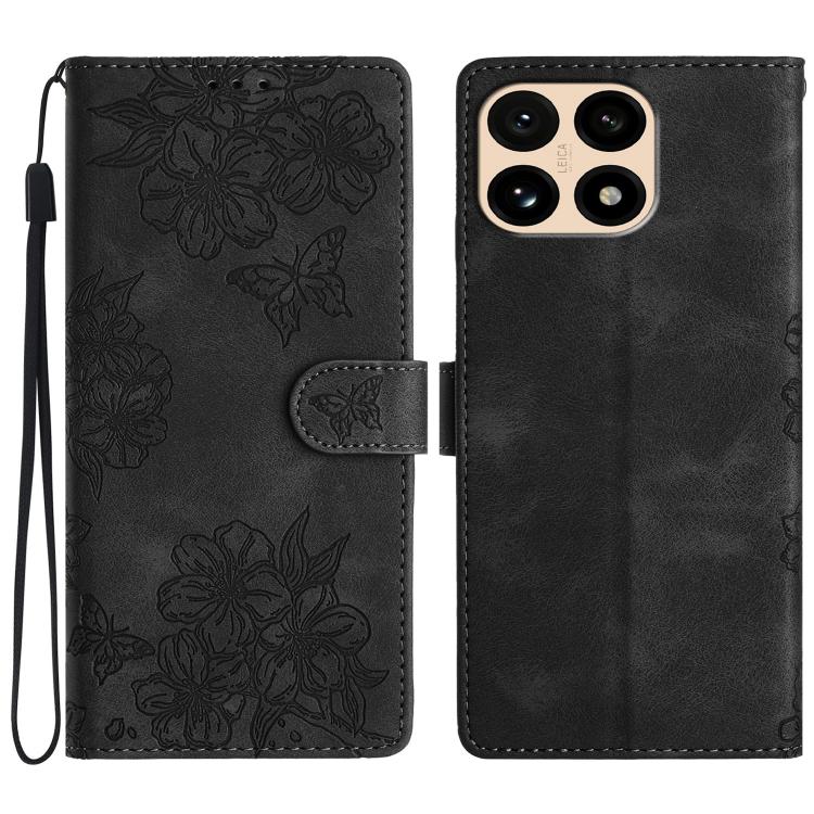 Cherry Blossom Butterfly Skin Feel Embossed PU Phone Case, For Redmi K90 Pro Max/Poco F8 Ultra, For Redmi K90/Poco F8 Pro, For Redmi 15C 5G/4G EU 173mm/Poco C85 5G, For Redmi 15 5G / 4G EU 171mm, For Redmi 15C 5G/4G Global 171mm/Poco C85 4G            ...