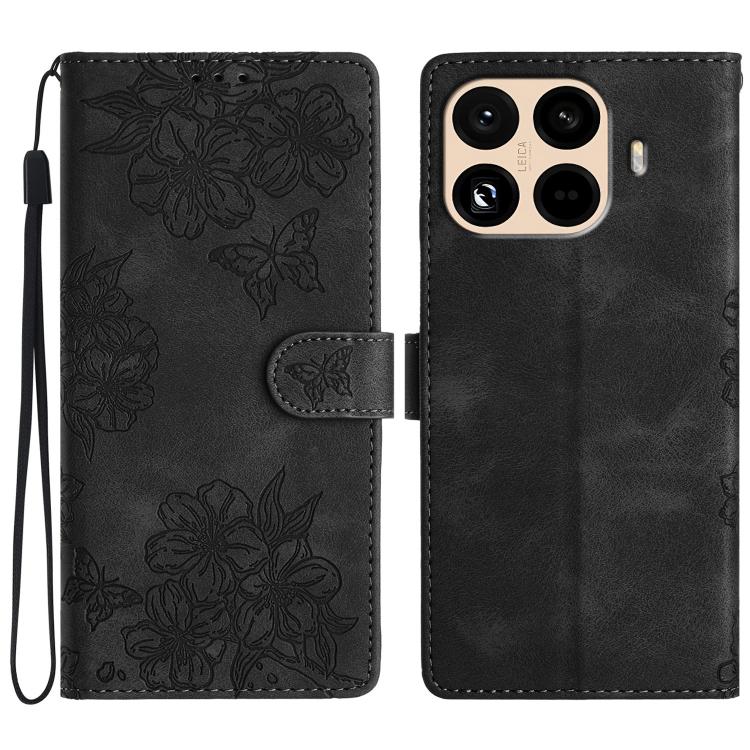 Cherry Blossom Butterfly Skin Feel Embossed PU Phone Case, For Redmi K90 Pro Max/Poco F8 Ultra, For Redmi K90/Poco F8 Pro, For Redmi 15C 5G/4G EU 173mm/Poco C85 5G, For Redmi 15 5G / 4G EU 171mm, For Redmi 15C 5G/4G Global 171mm/Poco C85 4G            ...