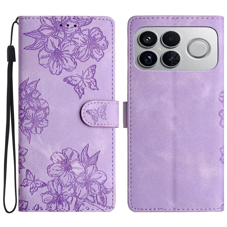 Cherry Blossom Butterfly Skin Feel Embossed PU Phone Case, For Redmi K90 Pro Max/Poco F8 Ultra, For Redmi K90/Poco F8 Pro, For Redmi 15C 5G/4G EU 173mm/Poco C85 5G, For Redmi 15 5G / 4G EU 171mm, For Redmi 15C 5G/4G Global 171mm/Poco C85 4G            ...