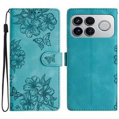 Cherry Blossom Butterfly Skin Feel Embossed PU Phone Case, For Redmi K90 Pro Max/Poco F8 Ultra, For Redmi K90/Poco F8 Pro, For Redmi 15C 5G/4G EU 173mm/Poco C85 5G, For Redmi 15 5G / 4G EU 171mm, For Redmi 15C 5G/4G Global 171mm/Poco C85 4G            ...