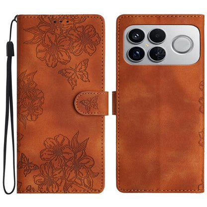 Cherry Blossom Butterfly Skin Feel Embossed PU Phone Case, For Redmi K90 Pro Max/Poco F8 Ultra, For Redmi K90/Poco F8 Pro, For Redmi 15C 5G/4G EU 173mm/Poco C85 5G, For Redmi 15 5G / 4G EU 171mm, For Redmi 15C 5G/4G Global 171mm/Poco C85 4G            ...