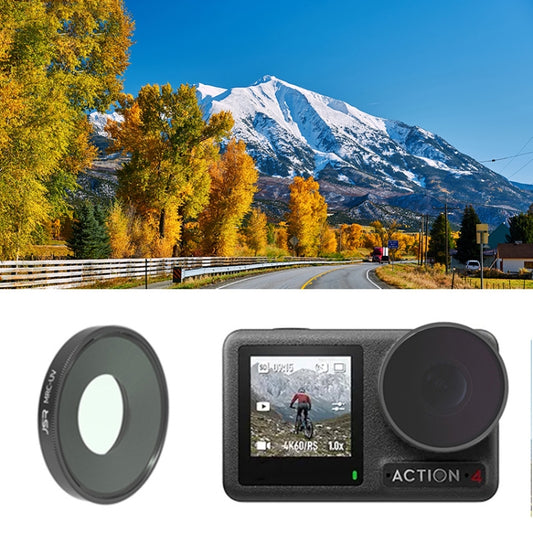 For DJI Osmo Action 4 JUNESTAR Threaded Camera Lens Filter, MCUV, CPL, ND8, ND16, ND32, ND64, ND1000, ND8PL, ND16PL, ND32PL, ND64PL, NIGHT, STAR, Streak Gold Drawing, Streak Blue Drawing, Macro 15X, Pink Diving Filter, Magenta Diving Filter            ...