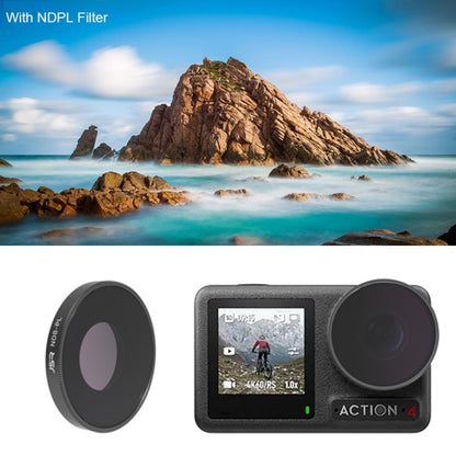 For DJI Osmo Action 4 JUNESTAR Threaded Camera Lens Filter, MCUV, CPL, ND8, ND16, ND32, ND64, ND1000, ND8PL, ND16PL, ND32PL, ND64PL, NIGHT, STAR, Streak Gold Drawing, Streak Blue Drawing, Macro 15X, Pink Diving Filter, Magenta Diving Filter            ...